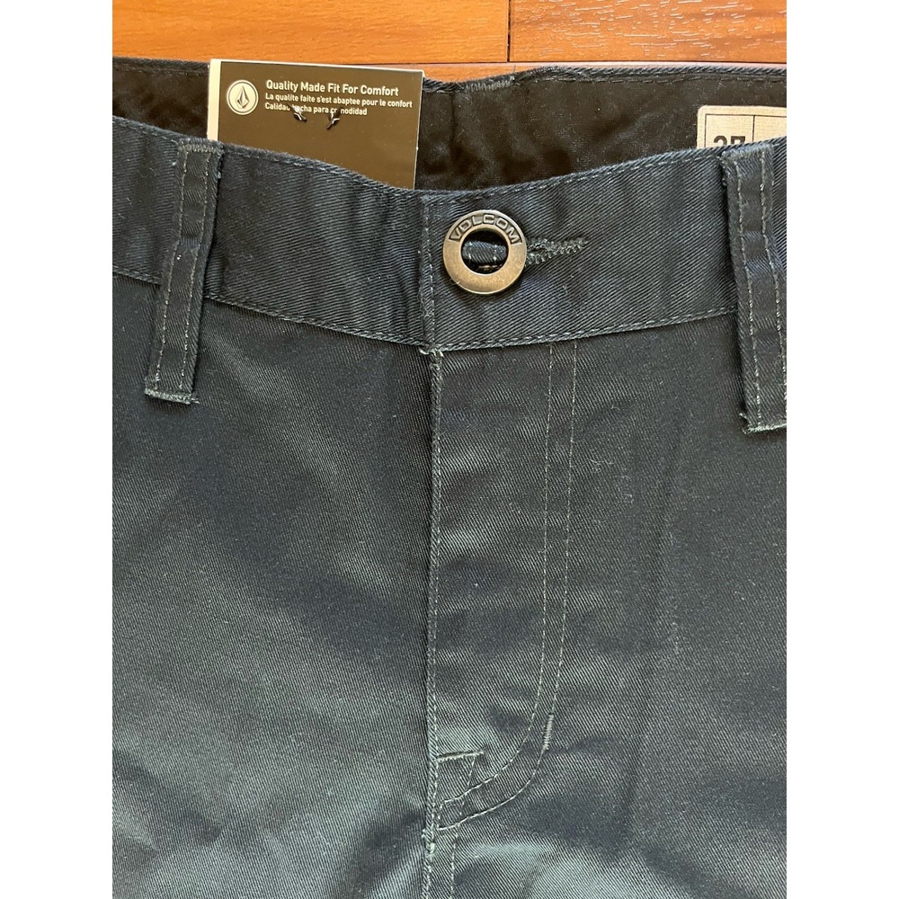 Volcom Shorts Navy Blue Frickin Modern Straight Chino Regular NWT Youth 27 - Picture 7 of 14